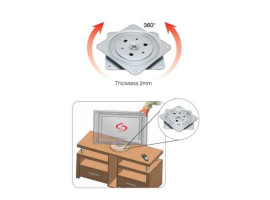 Metal TV Altlığı 15X15 cm - 5 ADET